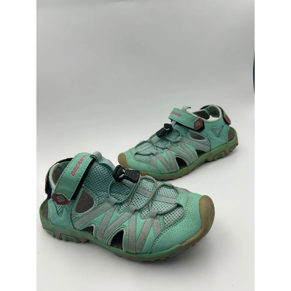 Dream Pairs Kids Mint Green Sport Sandals Closed Toe Hiking Water Shoes Size 6